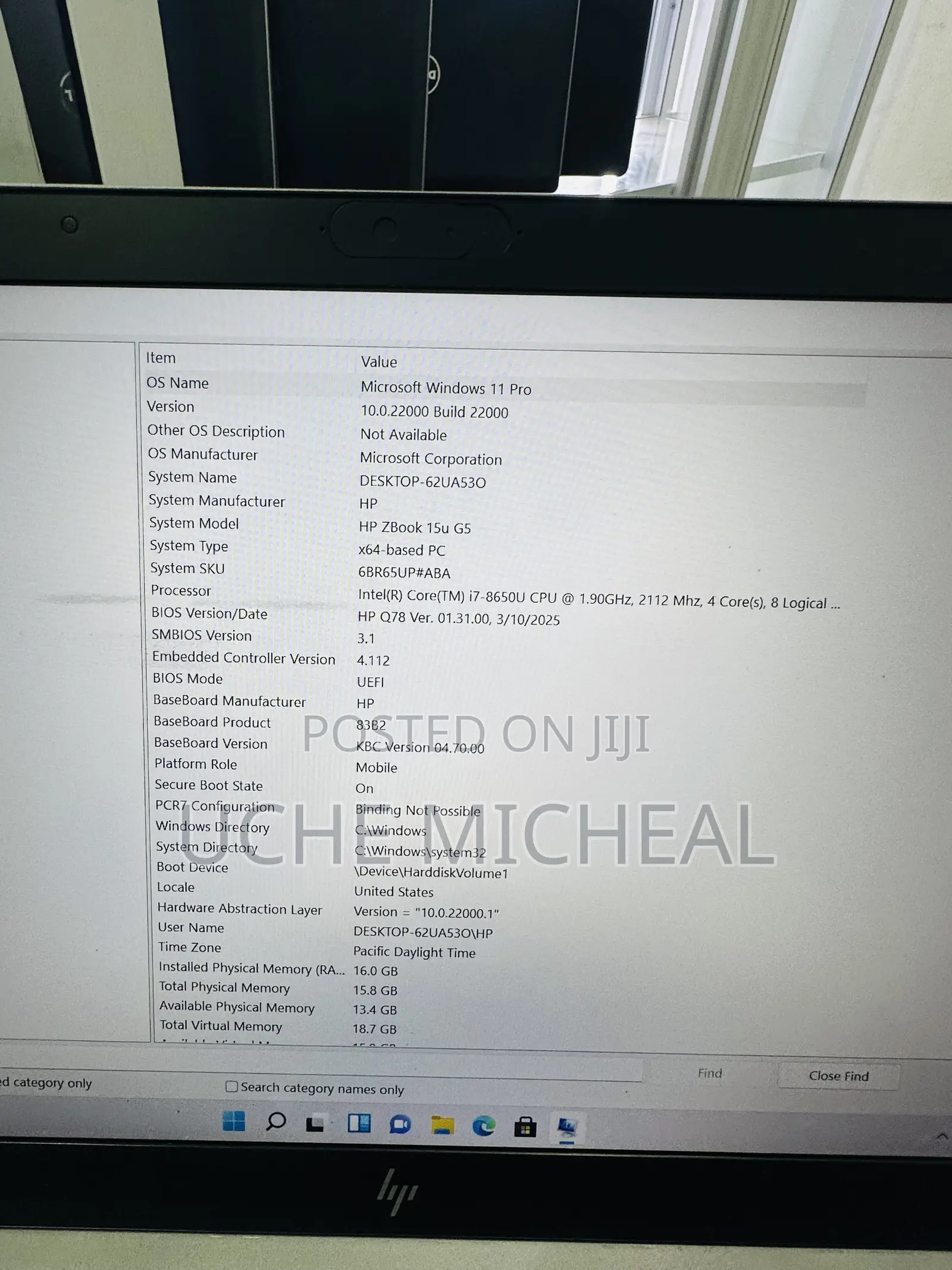 Laptop HP ZBook 15u G5 16GB Intel Core i7 SSD 512GB