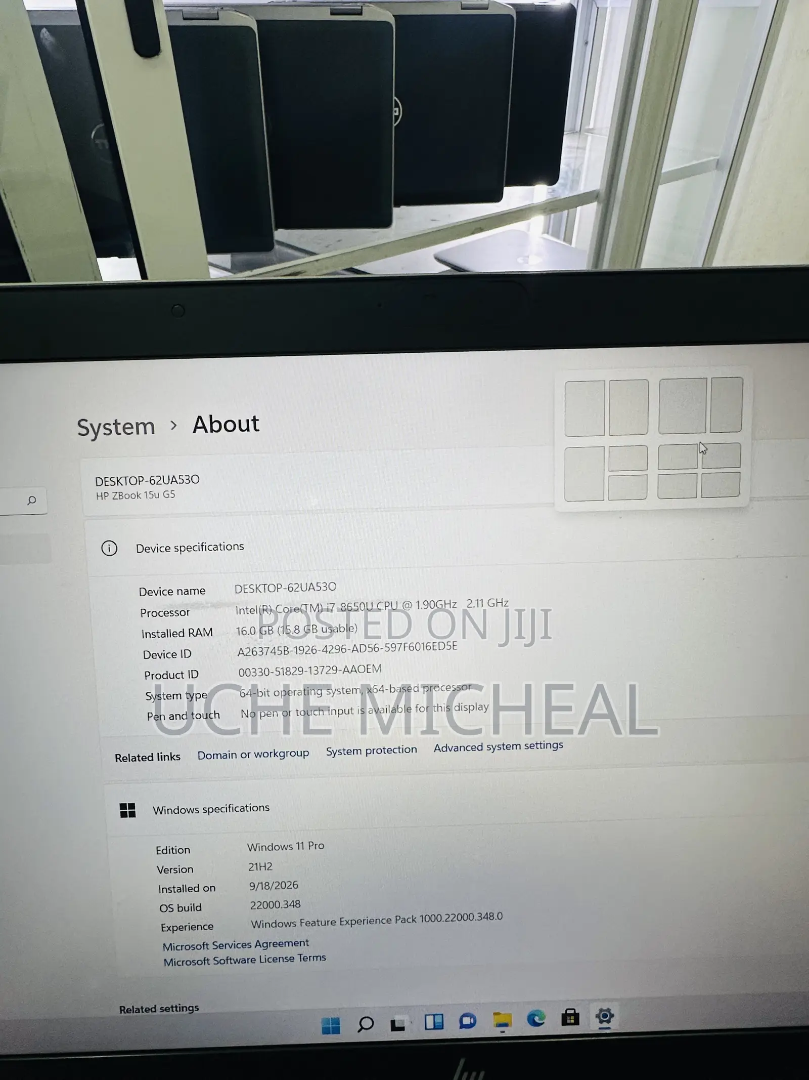 Laptop HP ZBook 15u G5 16GB Intel Core i7 SSD 512GB