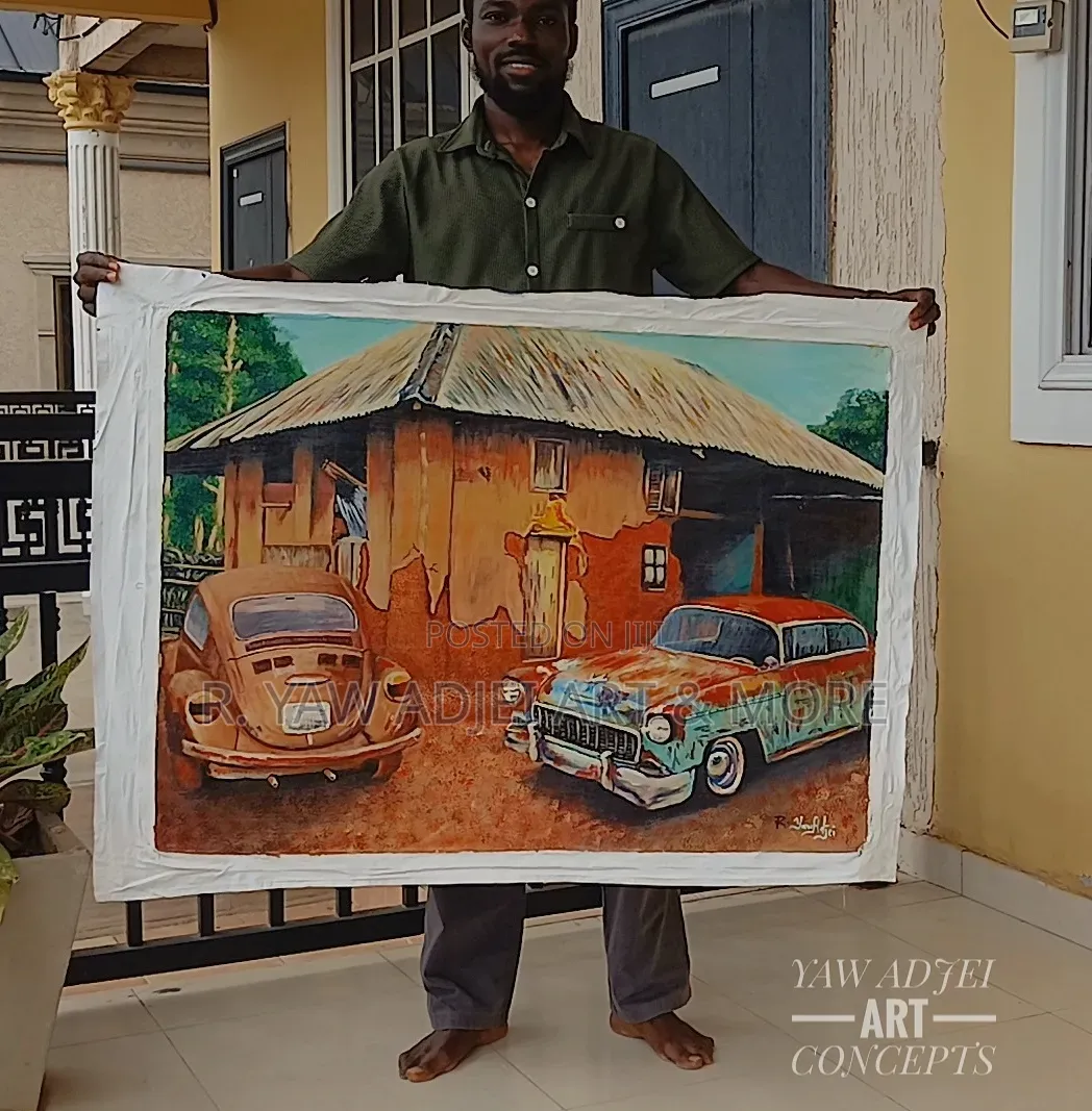 Handmade Acrylic Painting on Canvas