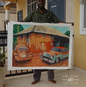 Handmade Acrylic Painting on Canvas
