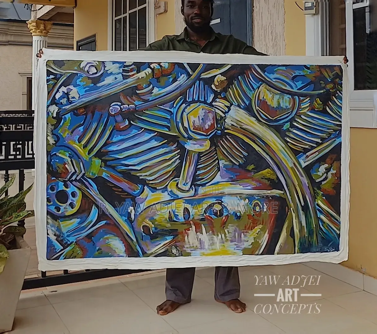 Handmade Acrylic Painting on Canvas
