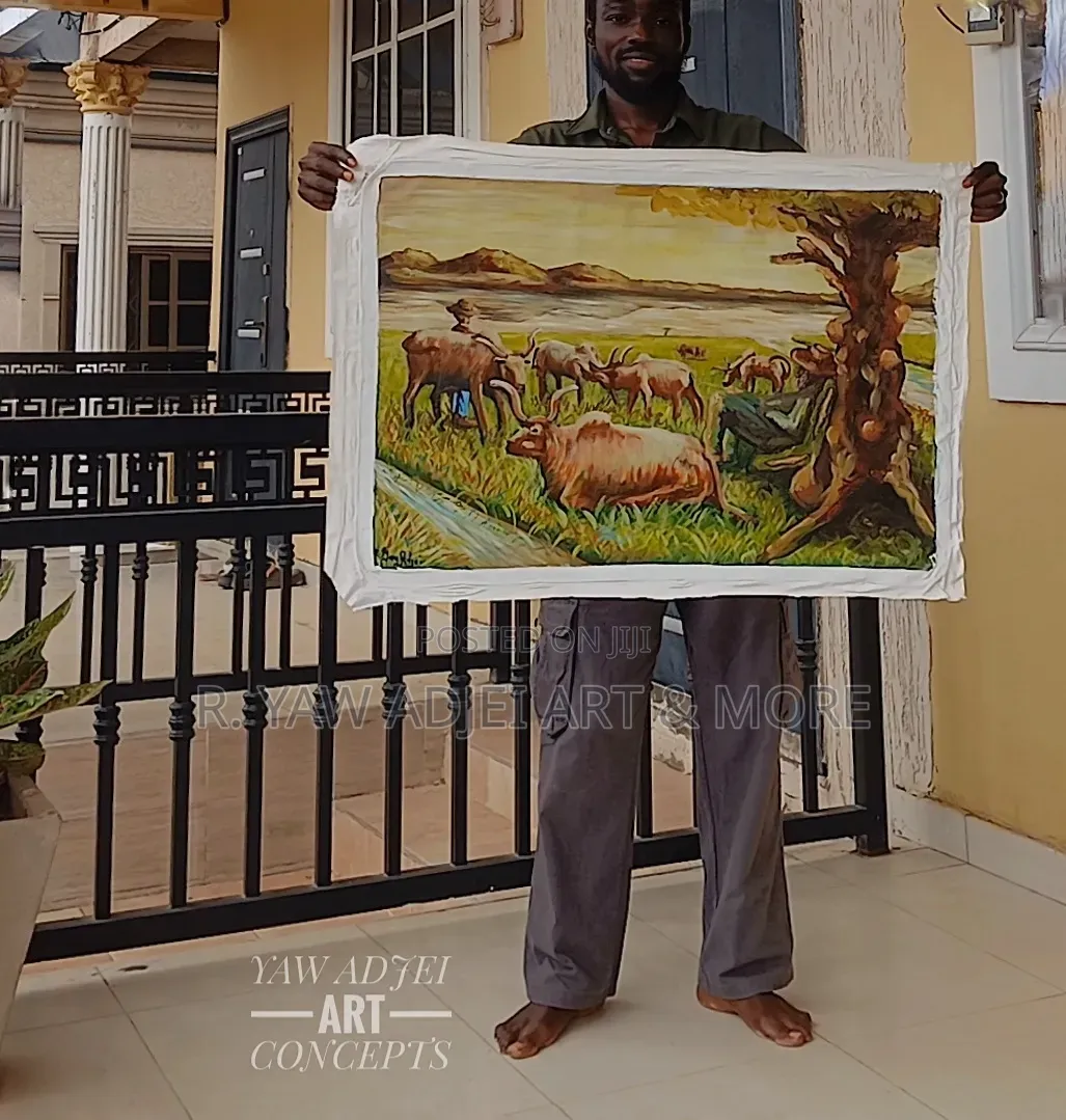 Handmade Acrylic Painting on Canvas