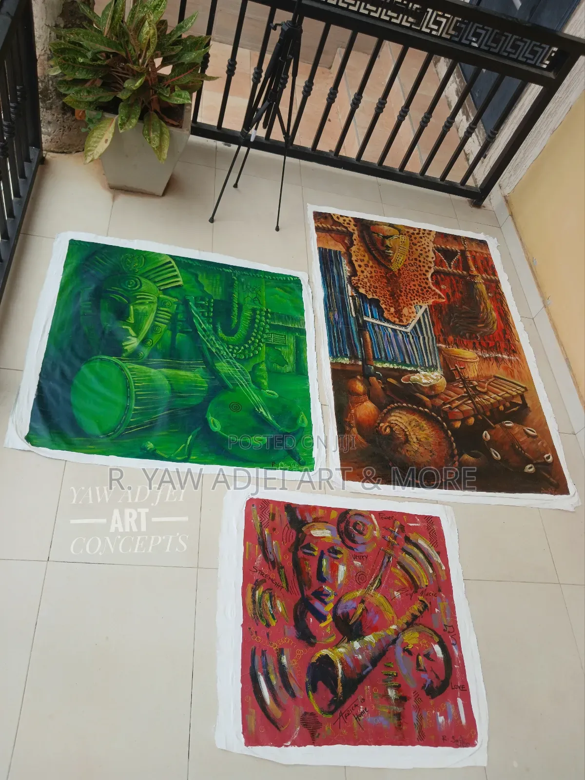 Handmade Acrylic Painting on Canvas