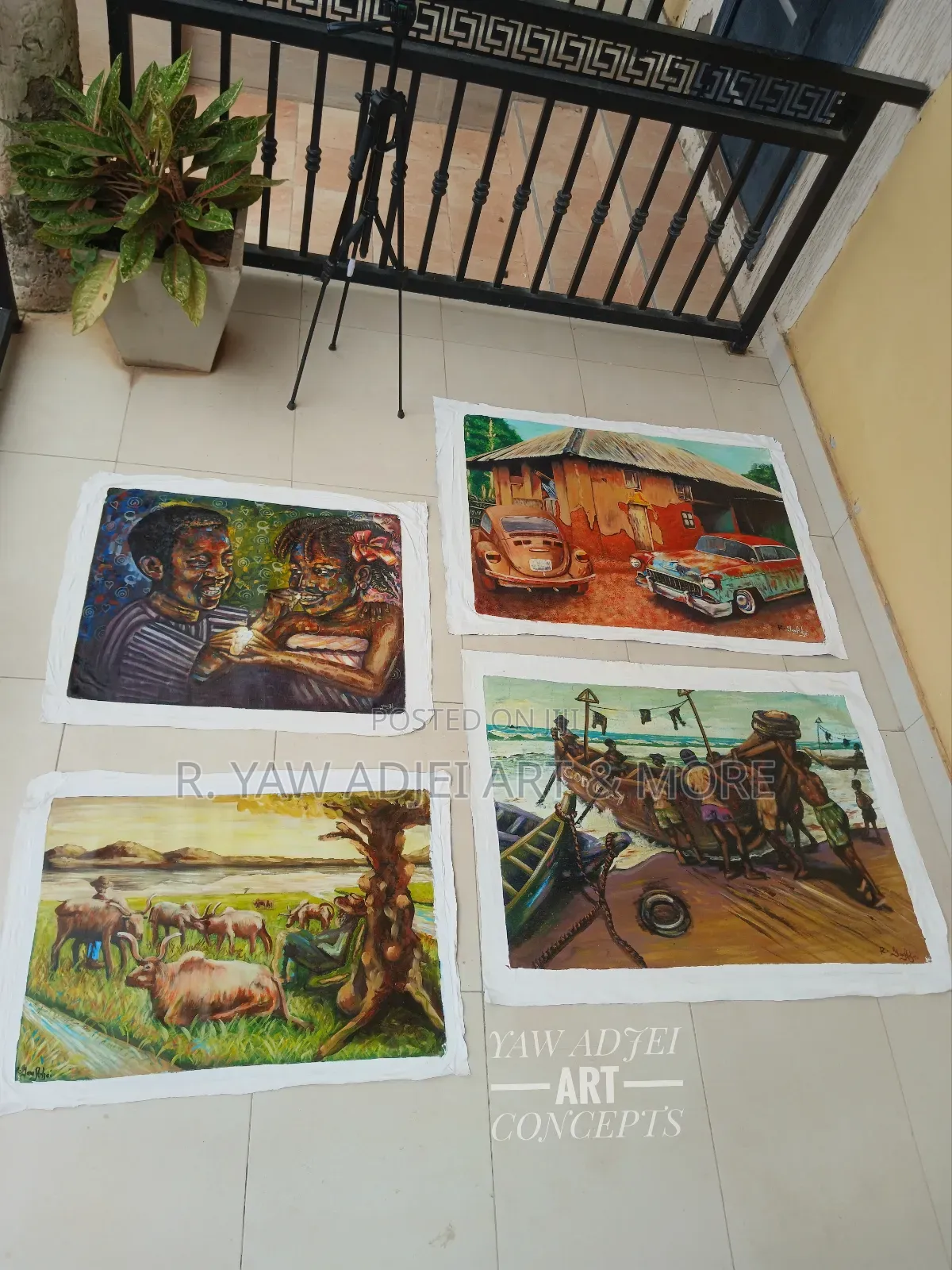 Handmade Acrylic Painting on Canvas