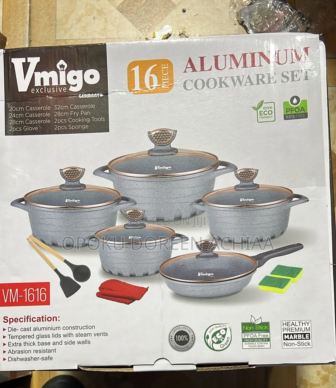 16 Vimgo Nonstick Cookware Set