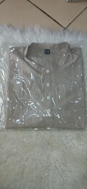 Men's Short Sleeve Linen Shirt 2XL