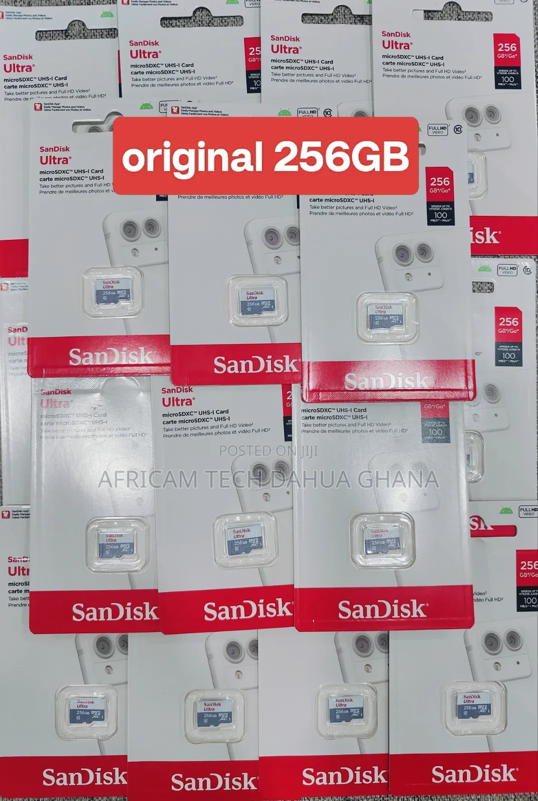 SD Card 256gb SanDisk CCTV - Camera - Solar