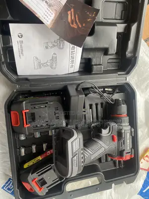 21V Brushless Electric Drill Impact Screwdriver Set