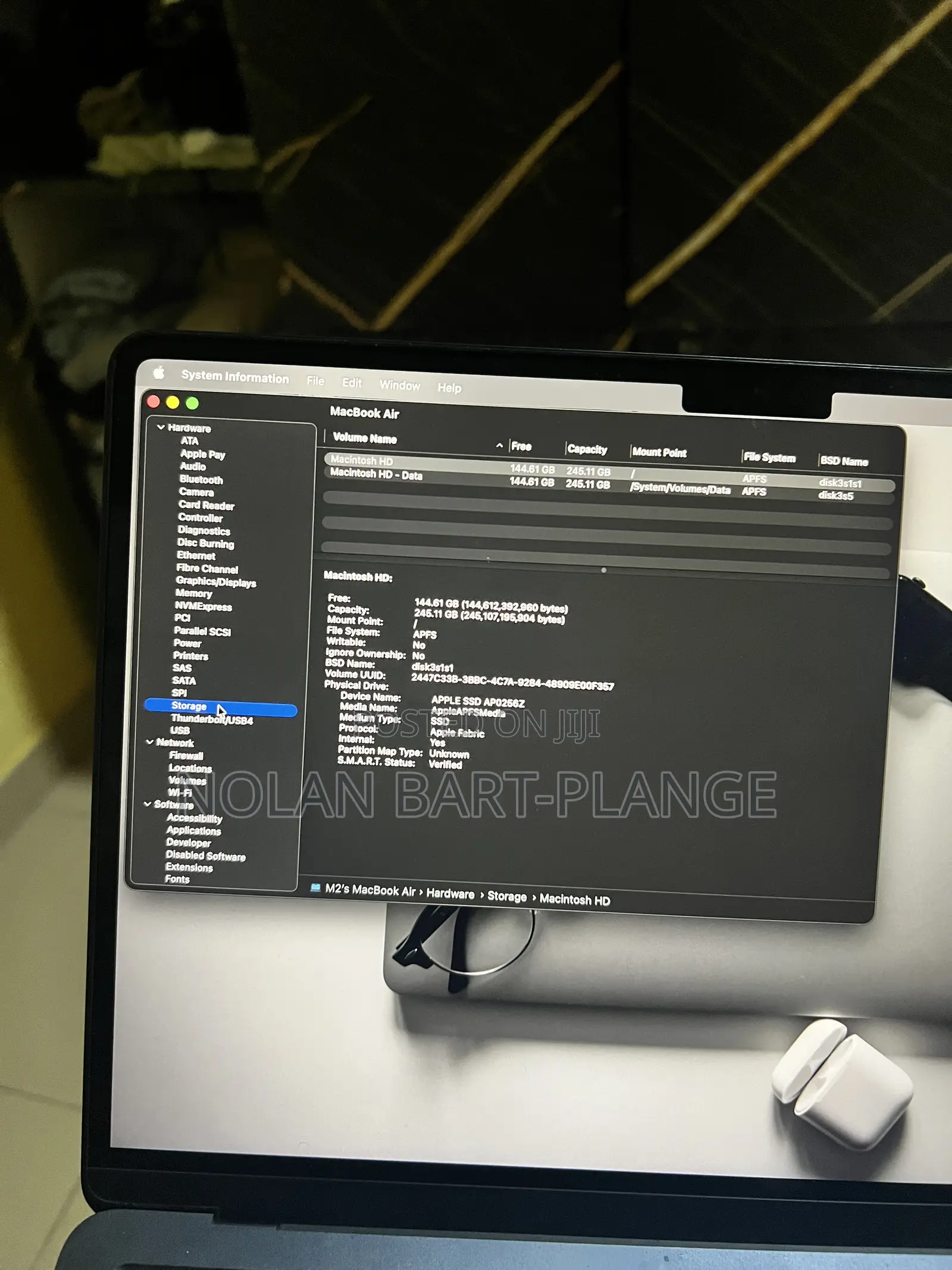 Laptop Apple MacBook Air 8GB Apple M2 SSD 256GB