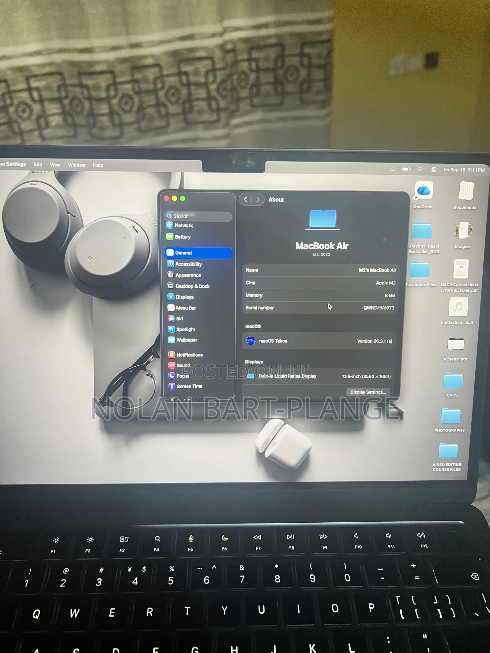 Laptop Apple MacBook Air 8GB Apple M2 SSD 256GB