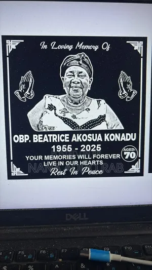 Engraved Memorial Plaque / Tombstone Marker / Cemetery Works
