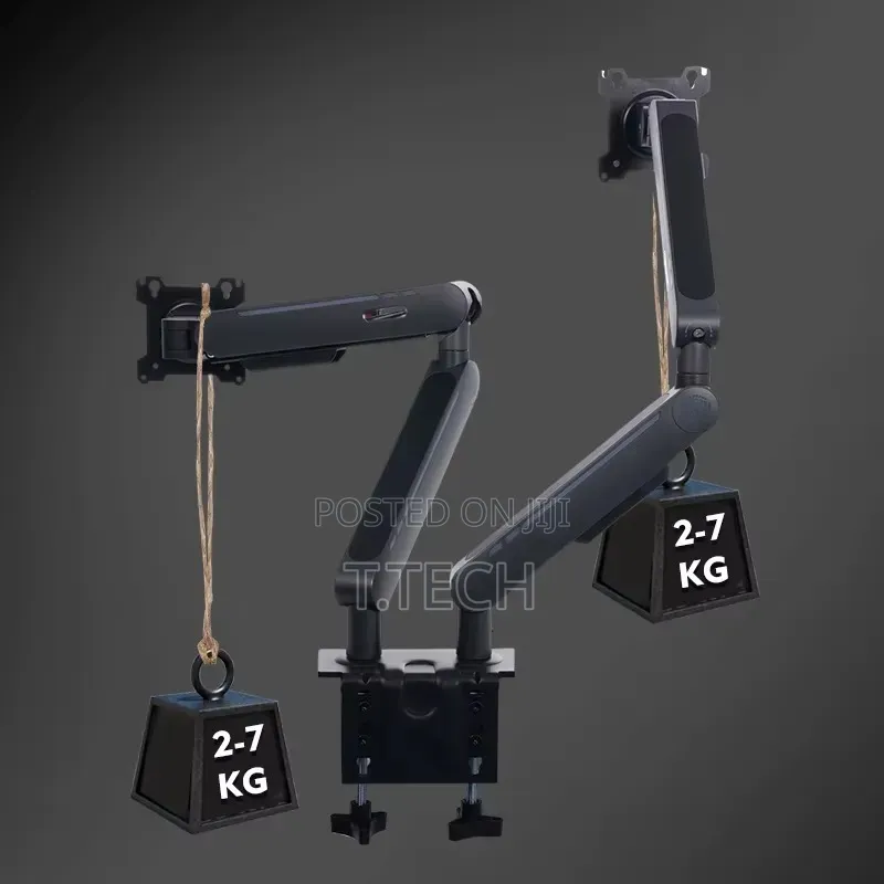 Premium Dual-Arm Mechanical Spring Monitor Arm Stand