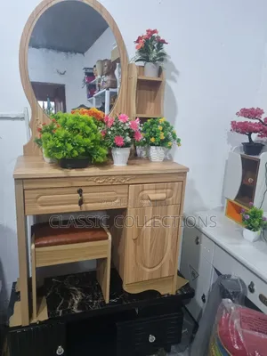 Dressing Table With Matching Stool-Wooden