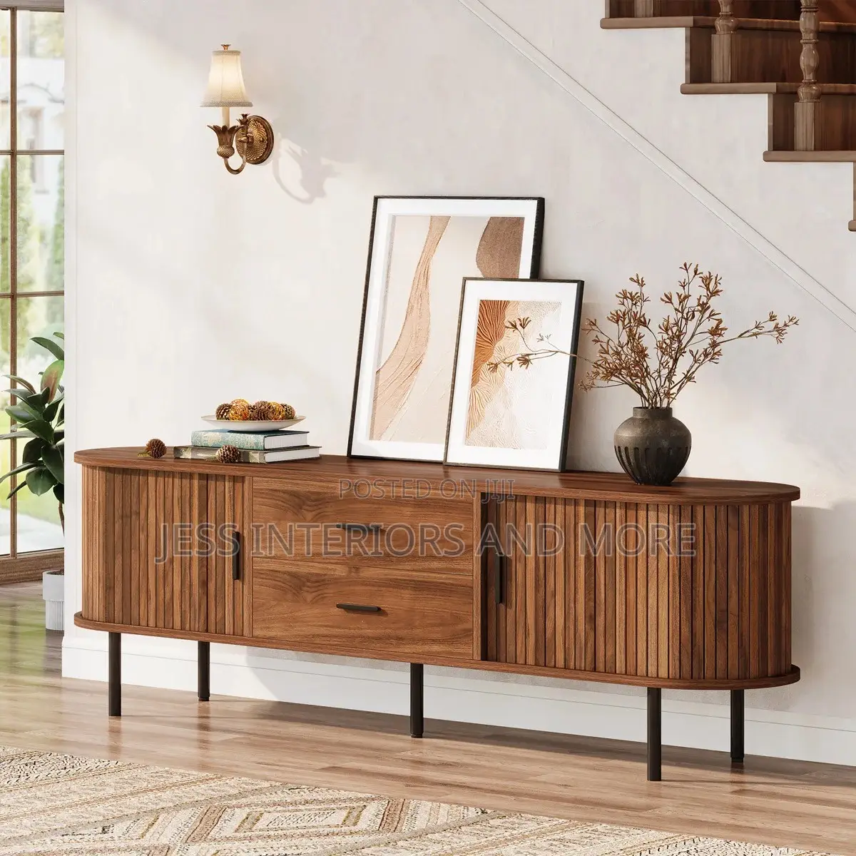 70" TV Stand, Modern Media Console