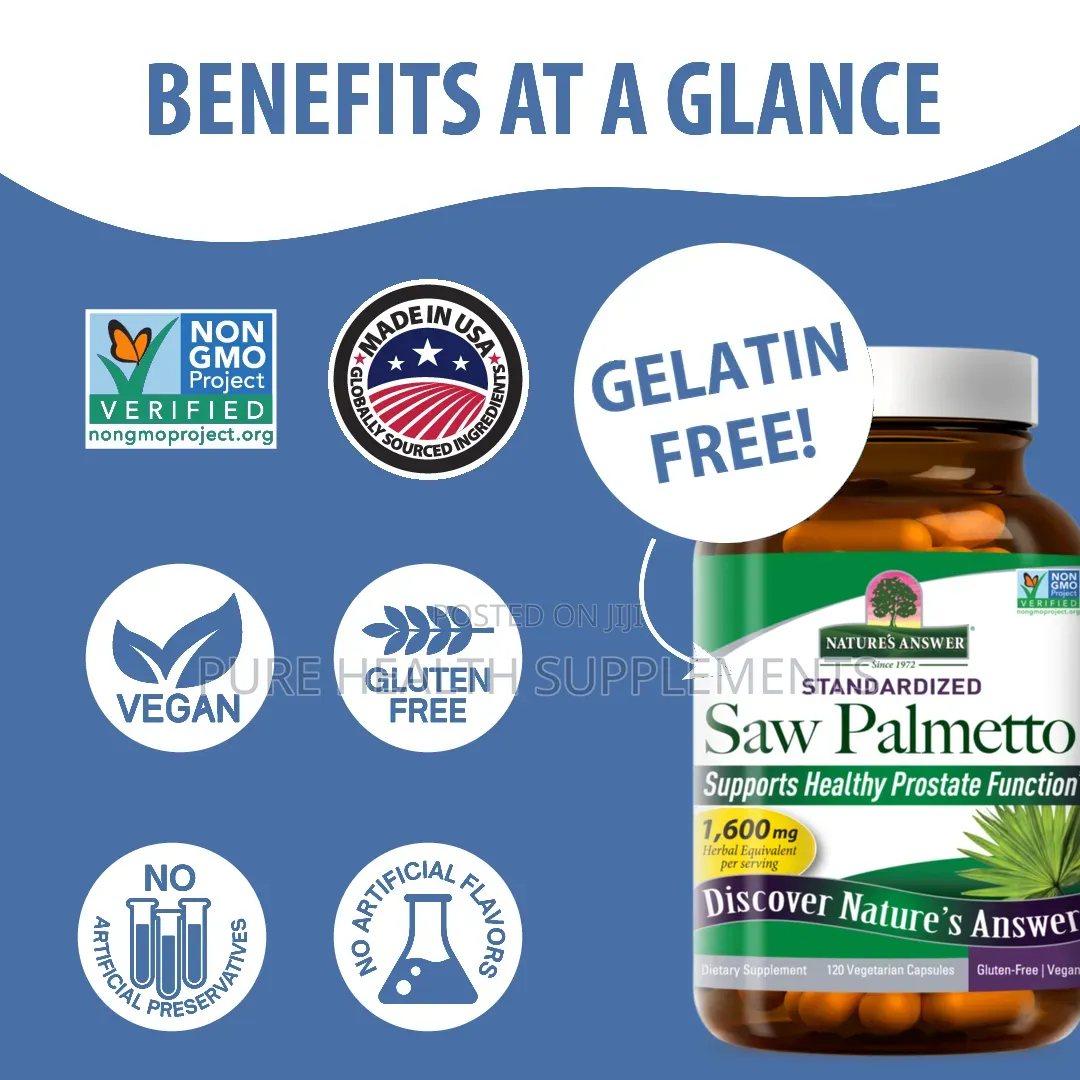 Saw Palmetto, Standardized Extract, Say No to Prostrate, 120 Veg Caps