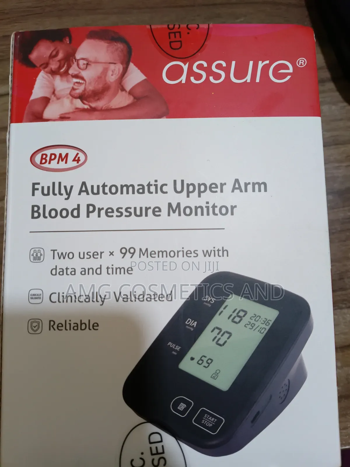 Assure Fully Automatic Upper Arm Blood Pressure Monitor – BPM 4