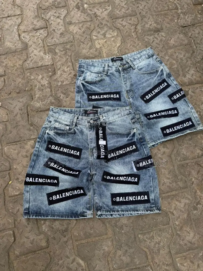 Solid Short Jeans