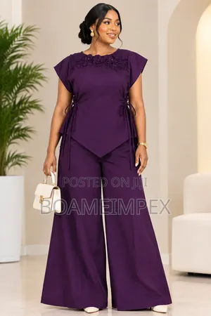 Purple 2 Piece Set / Top Trousers