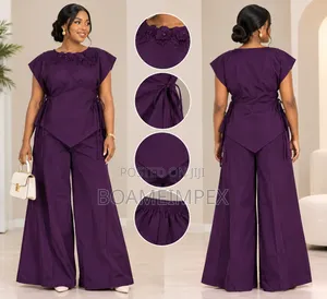 Purple 2 Piece Set / Top Trousers