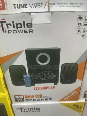 Triple Power New C10 2.1 Multimedia System — LED Display, Bluetooth