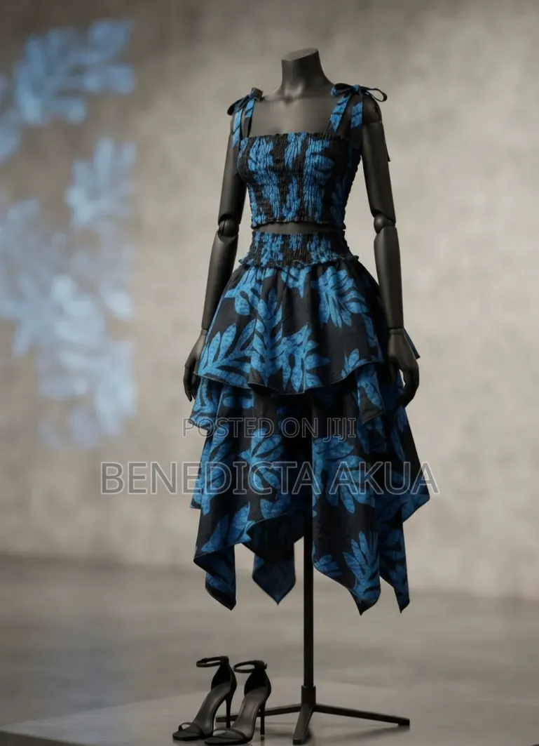 Two Piece Handkerchief Skirt and Top