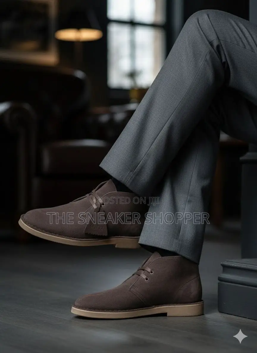 Clarks Desert Chukka Boot - Chocolate Brown Suede