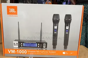 JBL Vm1000 Professional Dual Wireless Microphone System.