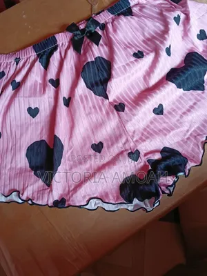 Cute Cherry Print Ribbed Pajama Set