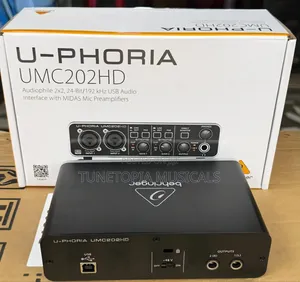 Behringer U-Phoria Umc202hd USB Audio Interface.