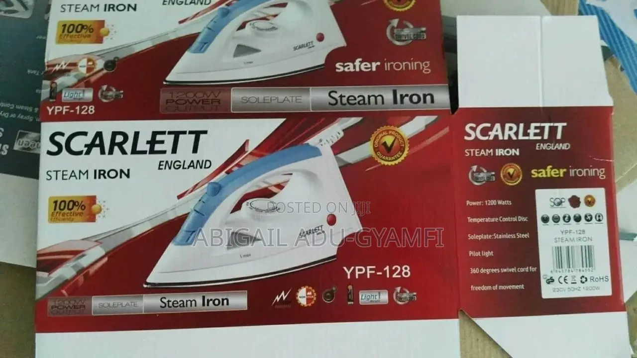 Scarlet Steam Iron