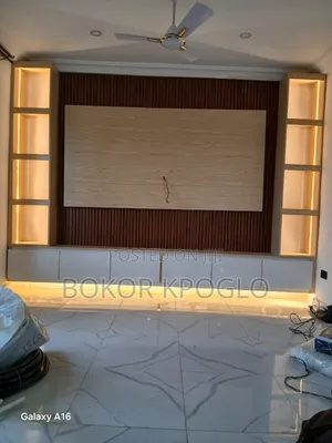 The Master of Laminate Work Interior TV Decor