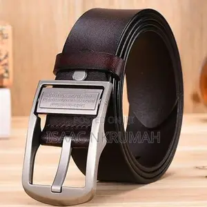 2 Pieces 120cm Men's PU Leather Belt With Needle Blackle Black/Brown