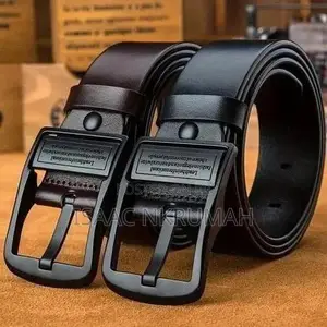 2 Pieces 120cm Men's PU Leather Belt With Needle Blackle Black/Brown