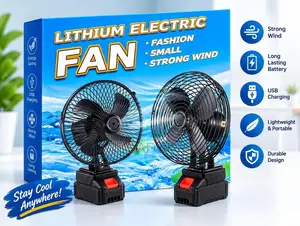Electric Rechargeable Fan — Compact Strong Wind