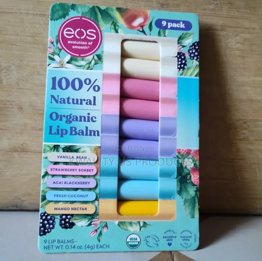 EOS 100% Natural Organic Lip Balm - 9 Pack