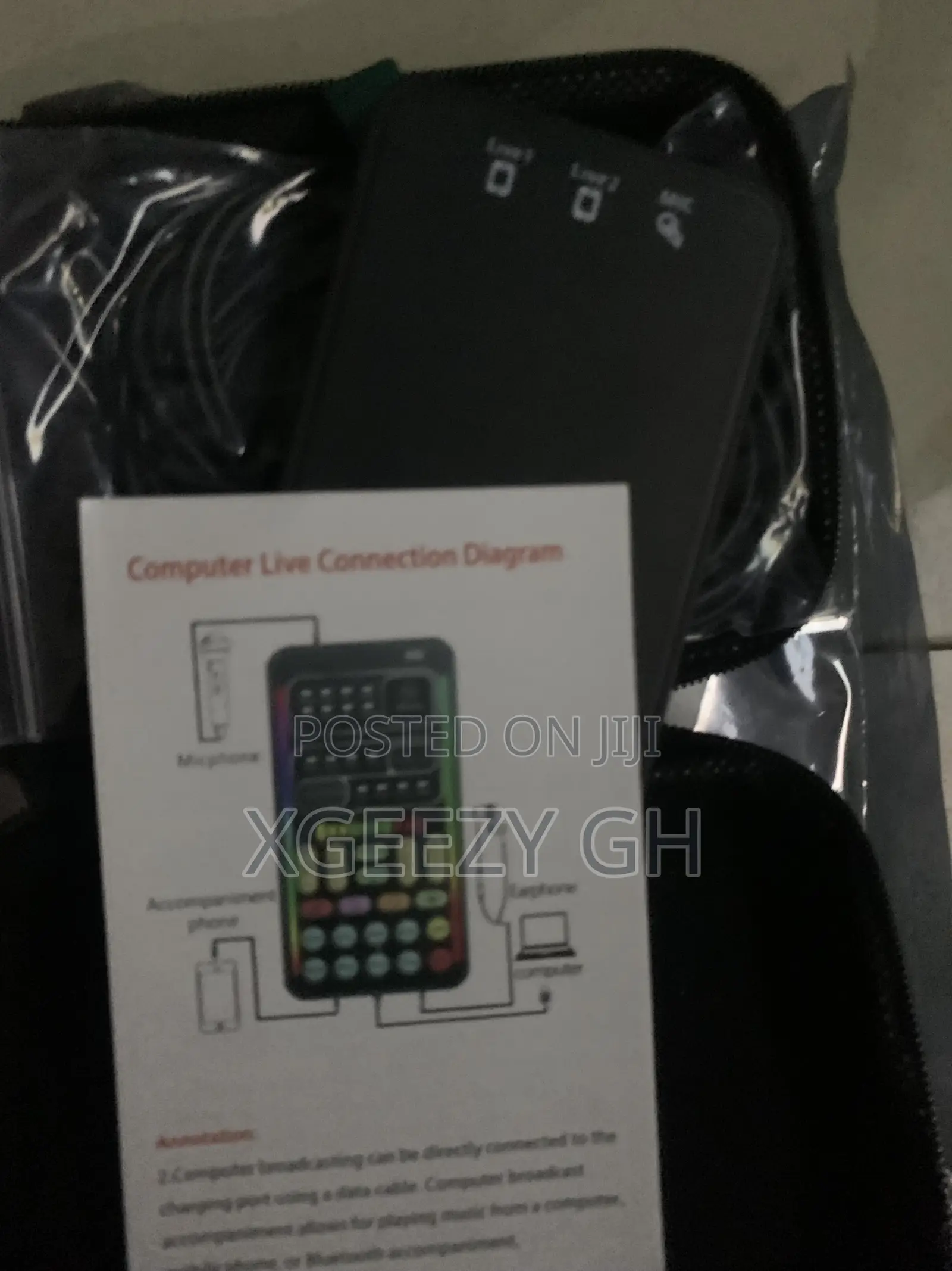 I9 Voice Device Set Portable Mini Sound Card for Phone and Computer
