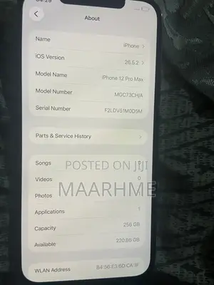 New Apple iPhone 12 Pro Max 256 GB Gray