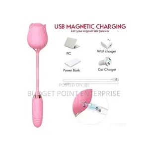 Automatic Retractable Rose Sucker 2in1 Vibrator