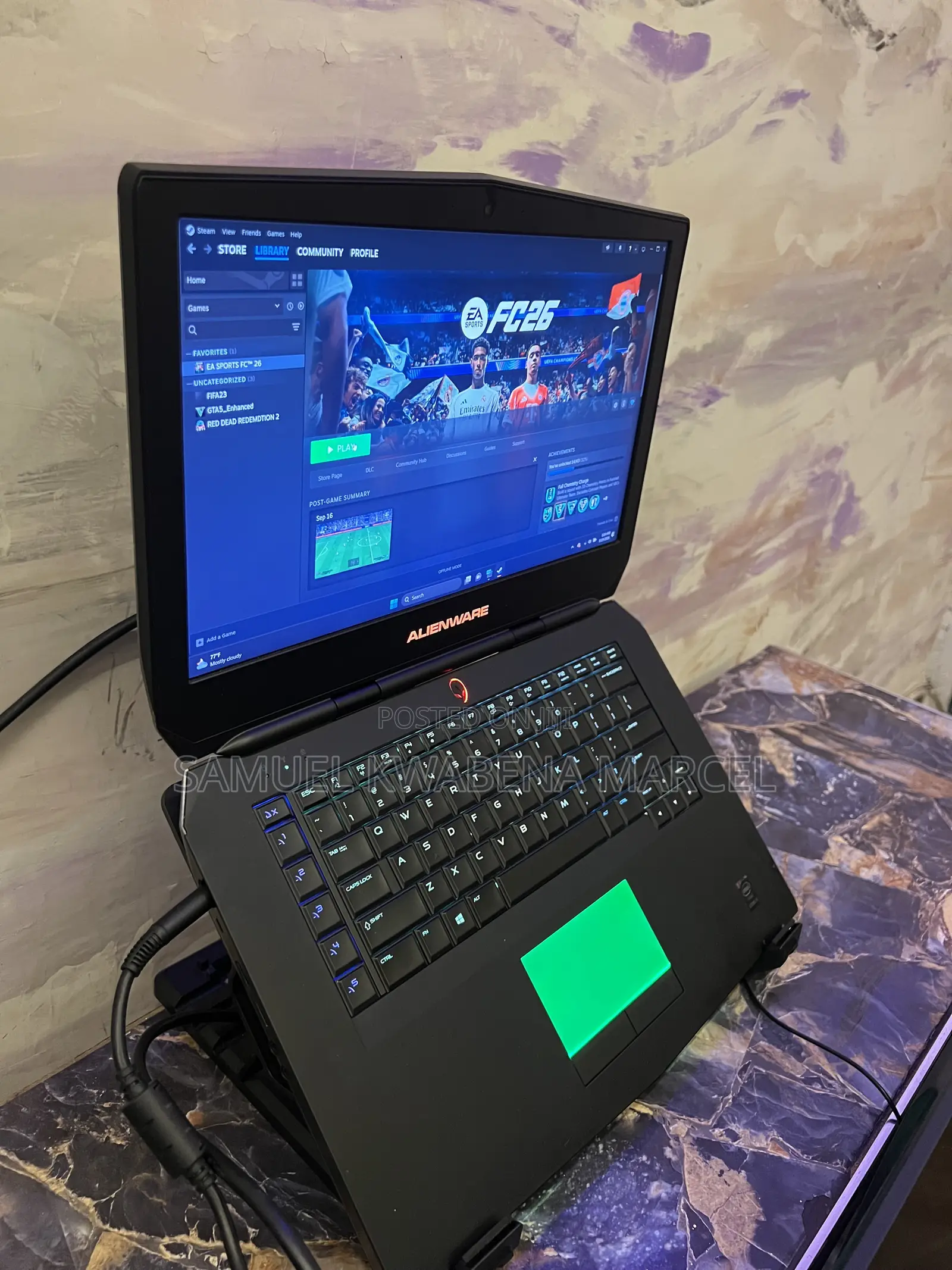 Laptop Alienware M15 r3 16GB Intel Core i7 HDD+SSD 1T