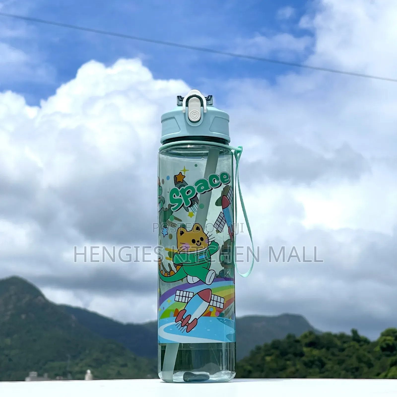 Kids Water Bottle With Straw 750ml