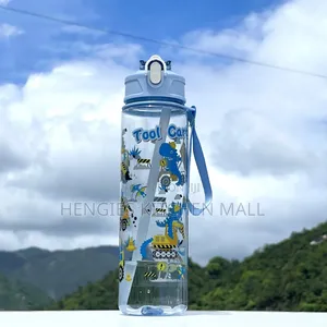 Kids Water Bottle With Straw 750ml