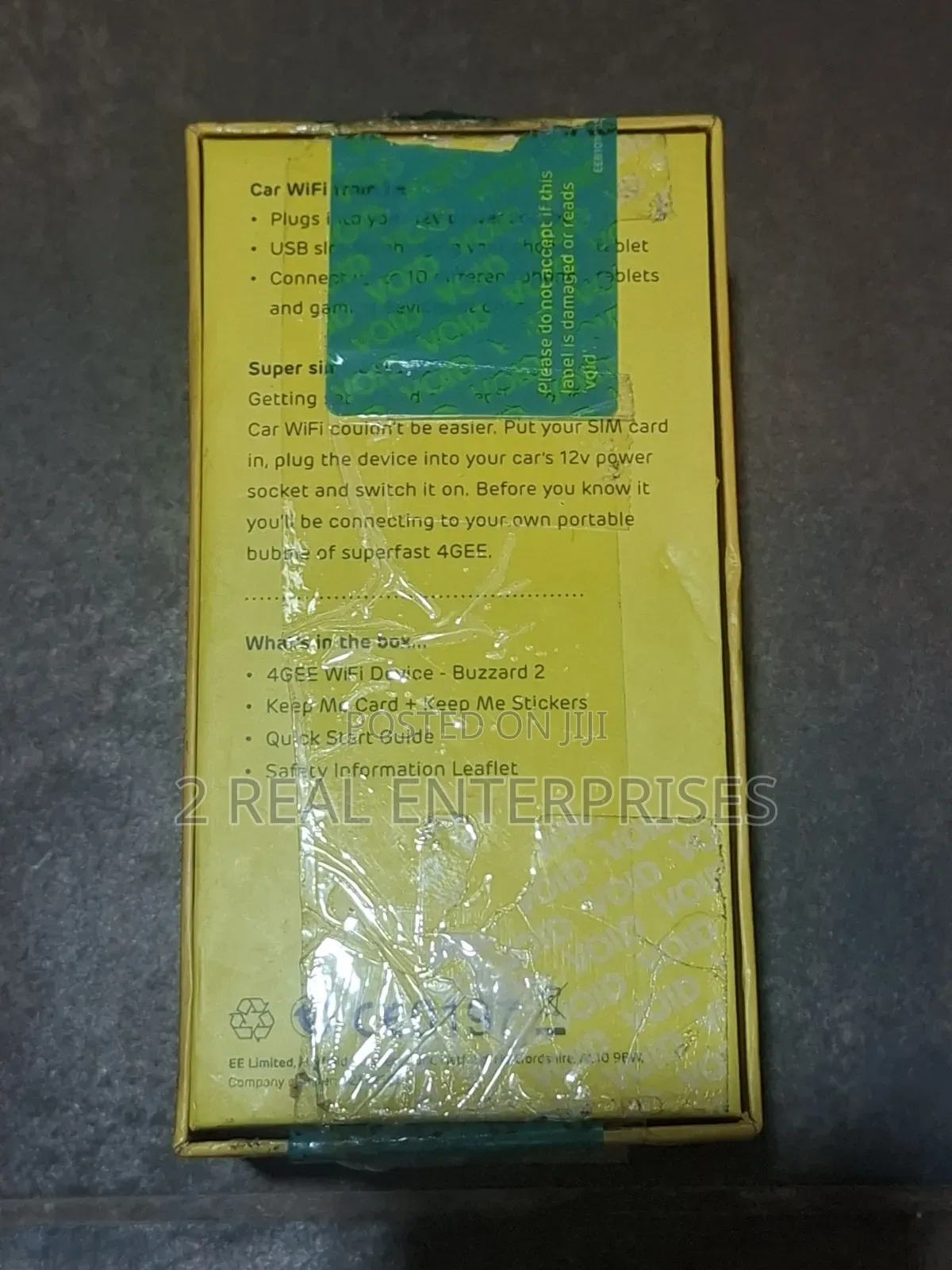 EE Car WiFi 4G LTE in-Car Router Hotspot: Buzzard 2 / Huawei E8377