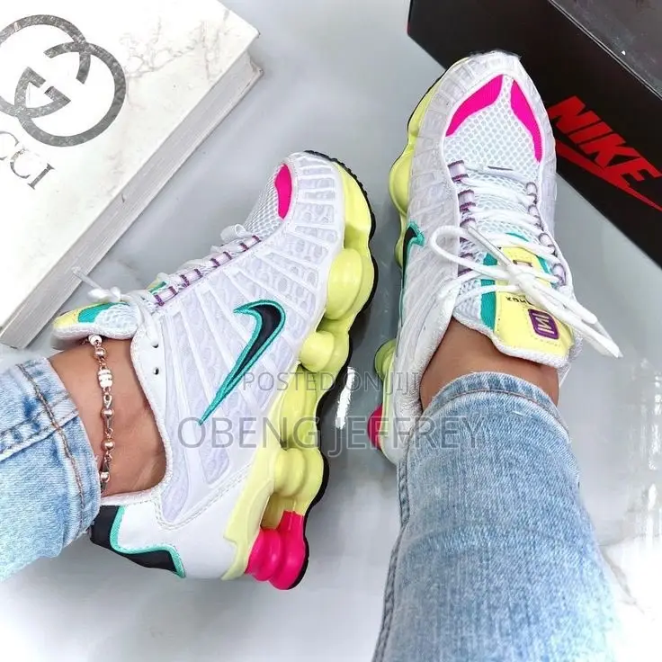Original Nike Shox TL White/Yellow Sole