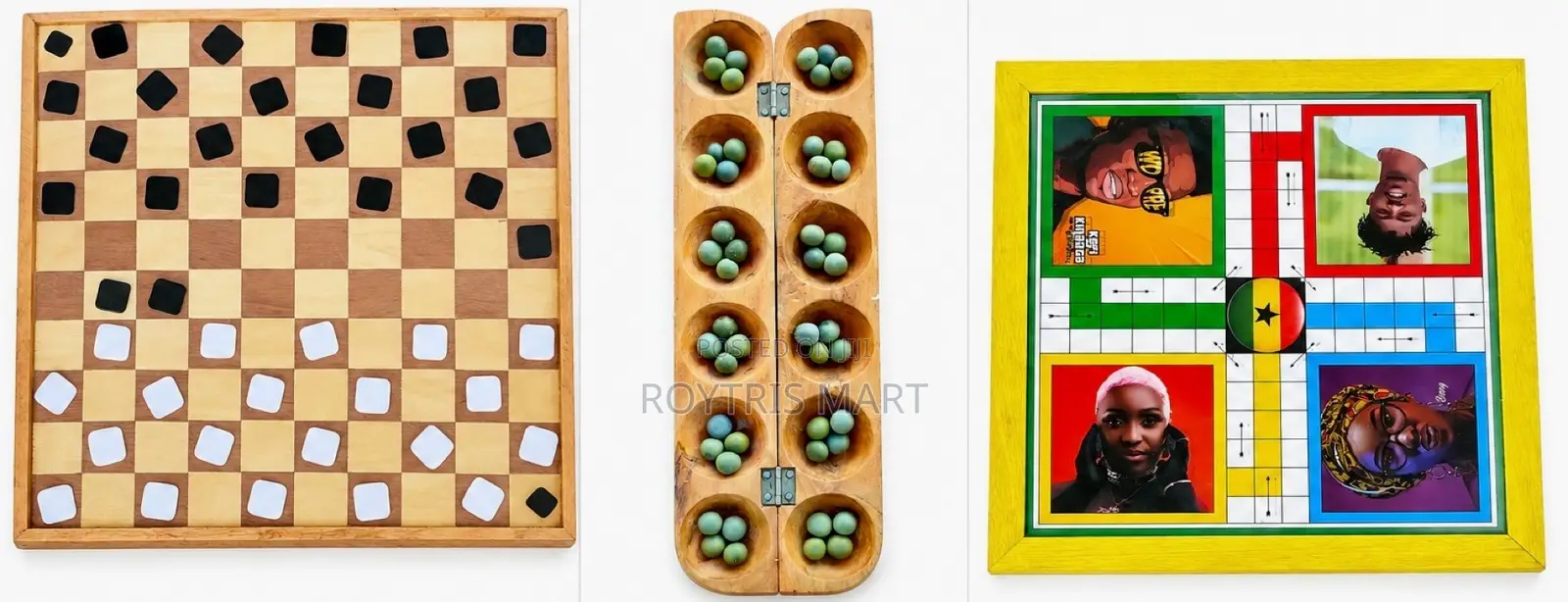 Draft + Ludo + Oware