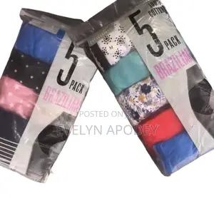 Women Panties, Pure Cotton Briefs Panties 5 in 1 Pack