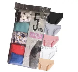 Women Panties, Pure Cotton Briefs Panties 5 in 1 Pack