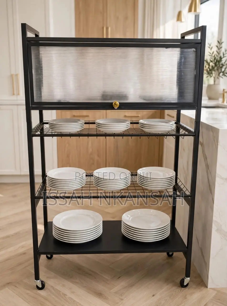 3 Tiers Black Dish Rack With Heels