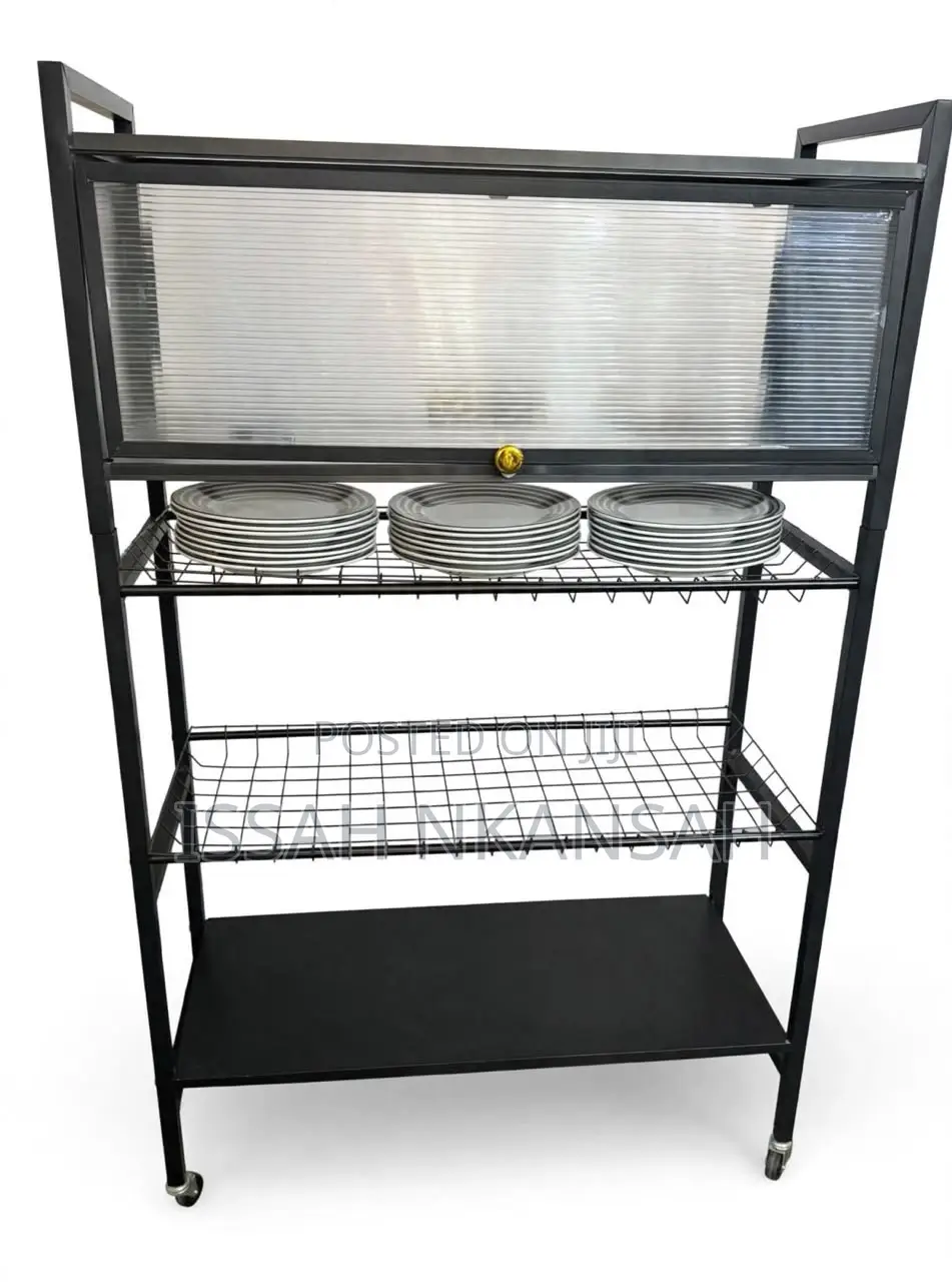 3 Tiers Black Dish Rack With Heels