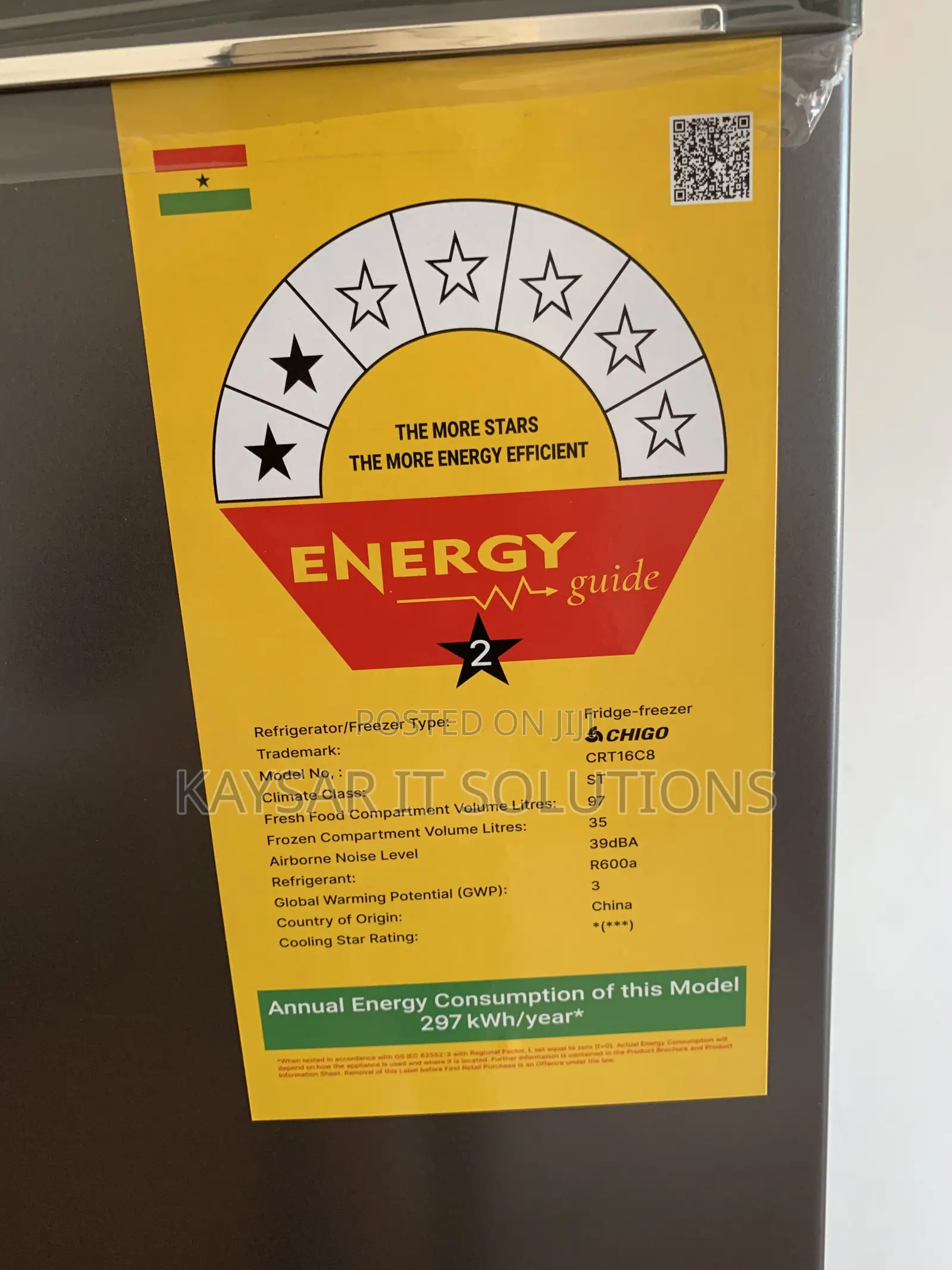Chigo 132 Litre Fridge