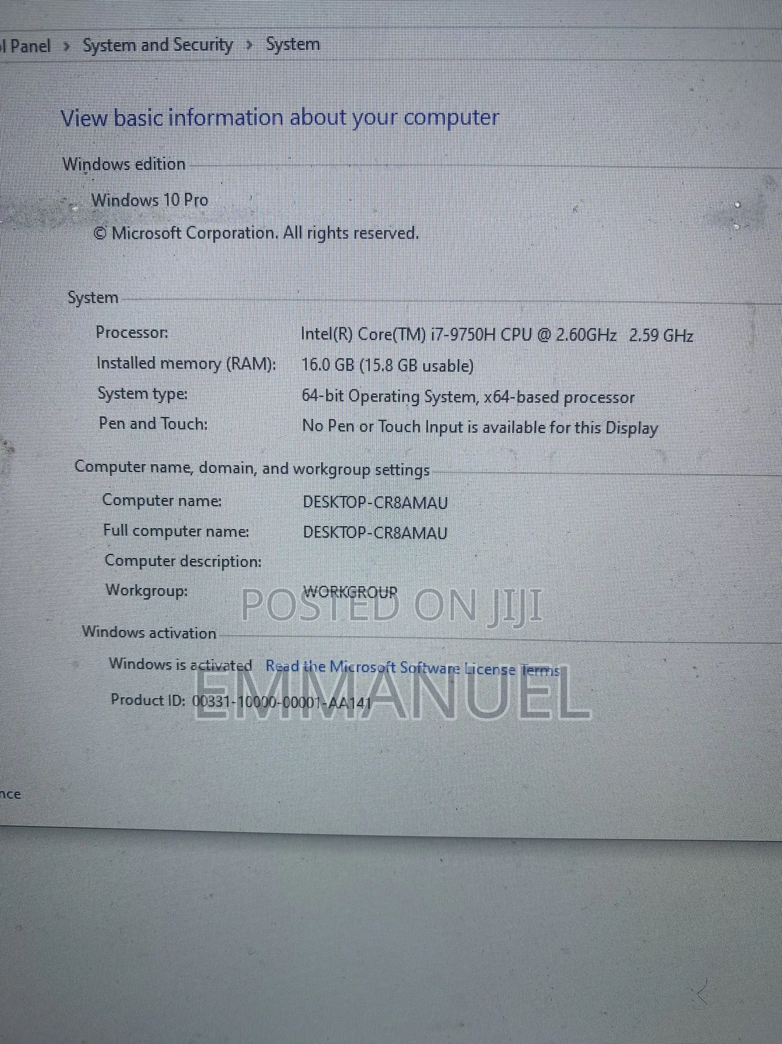 Laptop Alienware M15X R2 16GB Intel Core i7 SSD 256GB